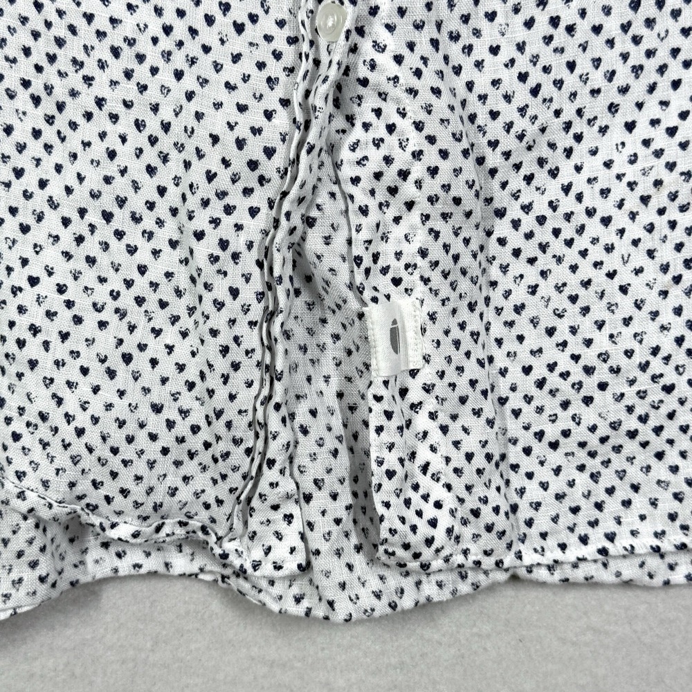 Grayson by Frank and Eileen Top Womens XL The Hero Shirt Linen Heart Print - Picture 5 of 15